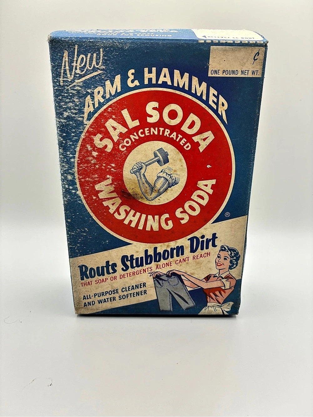 Arm & Hammer Sal Soda Concentrated Washing Soda Vintage Box